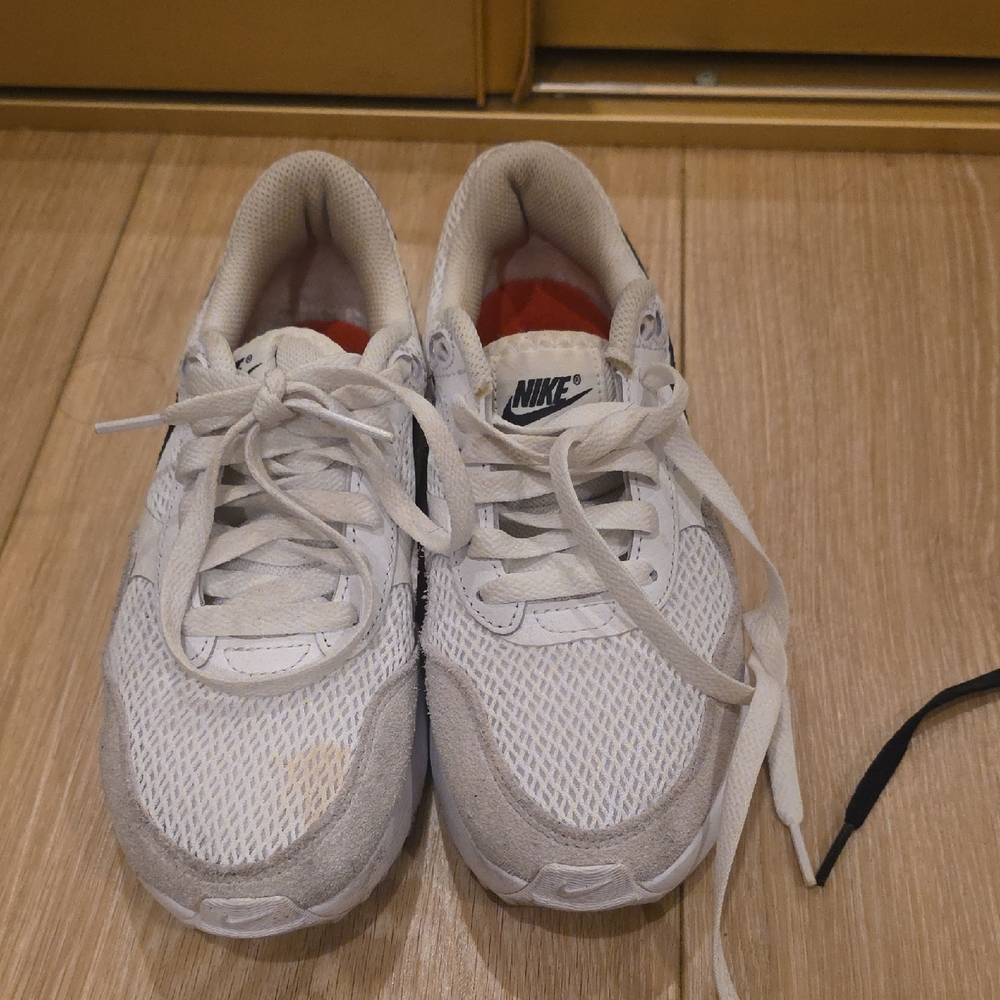 Nike Womens White and Gray Sneakers